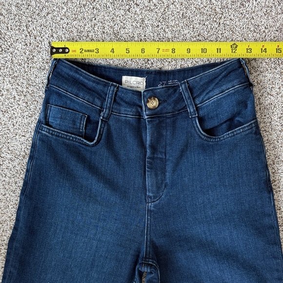 Pilcro Dark Blue Flare Jeans - Picture 4 of 9